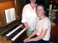 Naša organistka Marija Cesar in Lidija Krsnik, 16.7.06